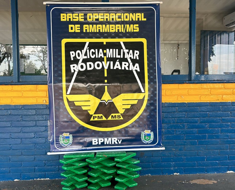 Polícia Militar Rodoviária prende homem por tráfico de droga