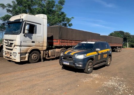 Ivinhema - PRF recupera carreta 9h após o furto no PR