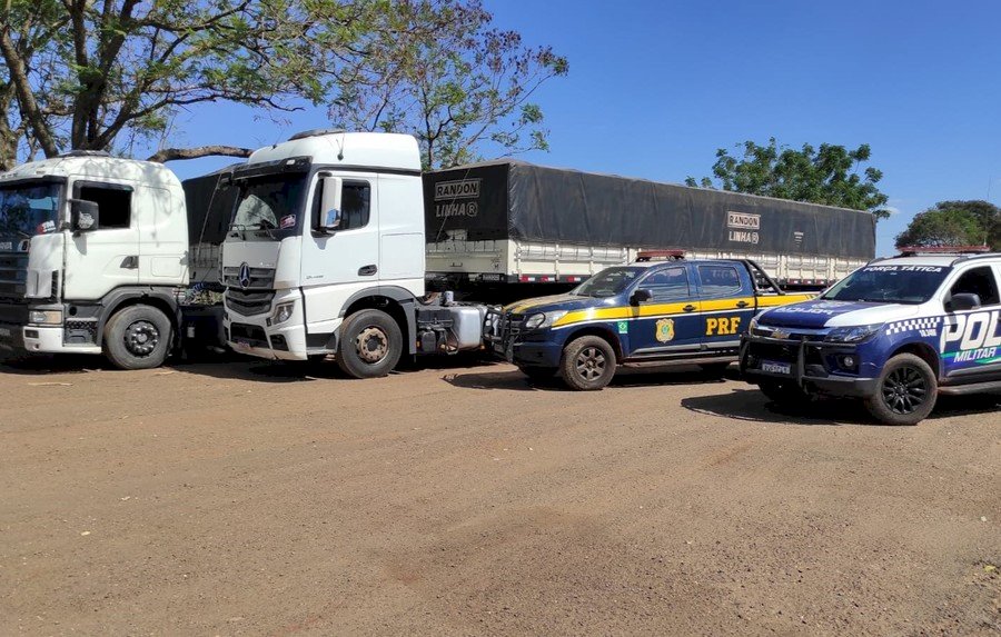 Ivinhema - Carretas roubadas são recuperadas pela PRF e PM na região de Vila Amandina