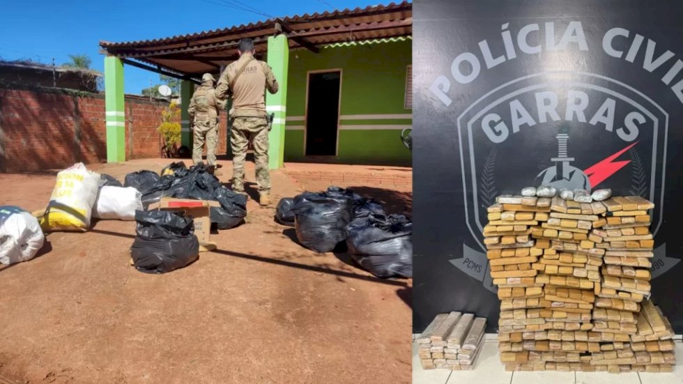 Polícia fecha depósito e apreende mais de 300 quilos de drogas; 3 pessoas são presas
