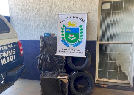 Polícia Militar apreende 200 (duzentos) pacotes de cigarros contrabandeados em Batayporã
