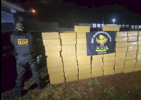 DOF apreende dois veículos carregados com mais de 1,5 tonelada de drogas