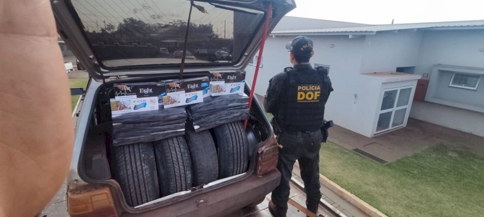 Veículo carregado com produtos contrabandeados é apreendido pelo DOF