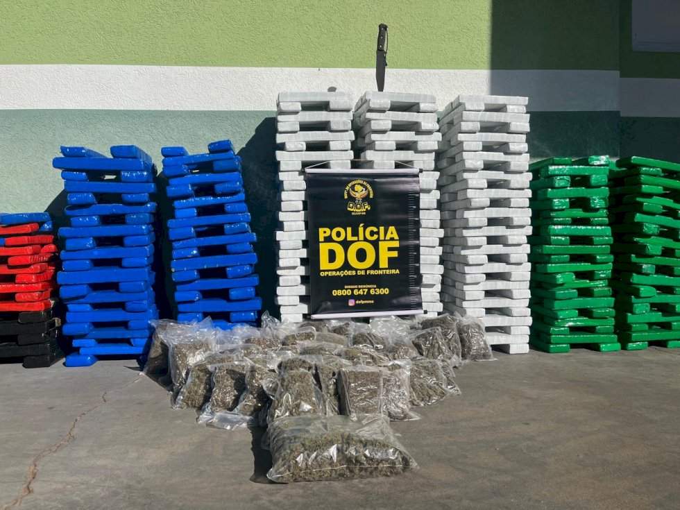 Homem que seguia com mais de 350 quilos de drogas para São Paulo é preso pelo DOF