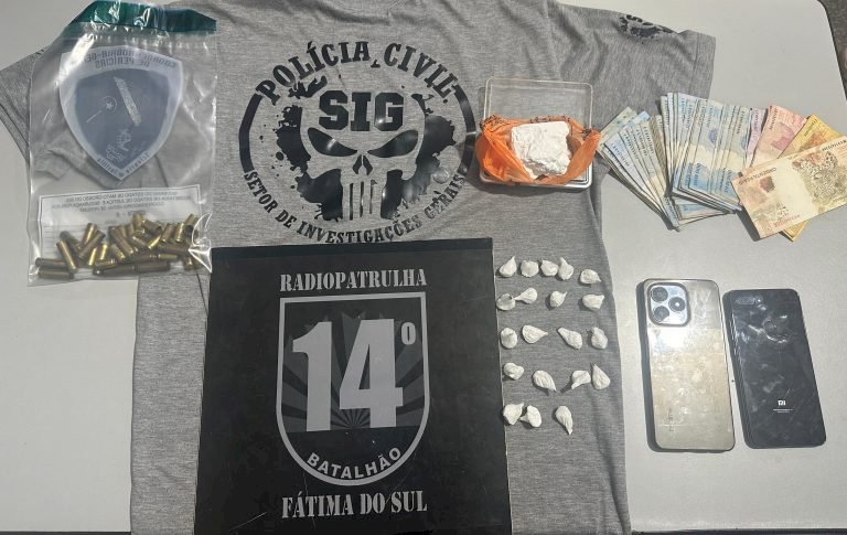 Polícia Civil desencadeia Operação “The House is down” e prende irmãos por tráfico de drogas em Fátima do Sul