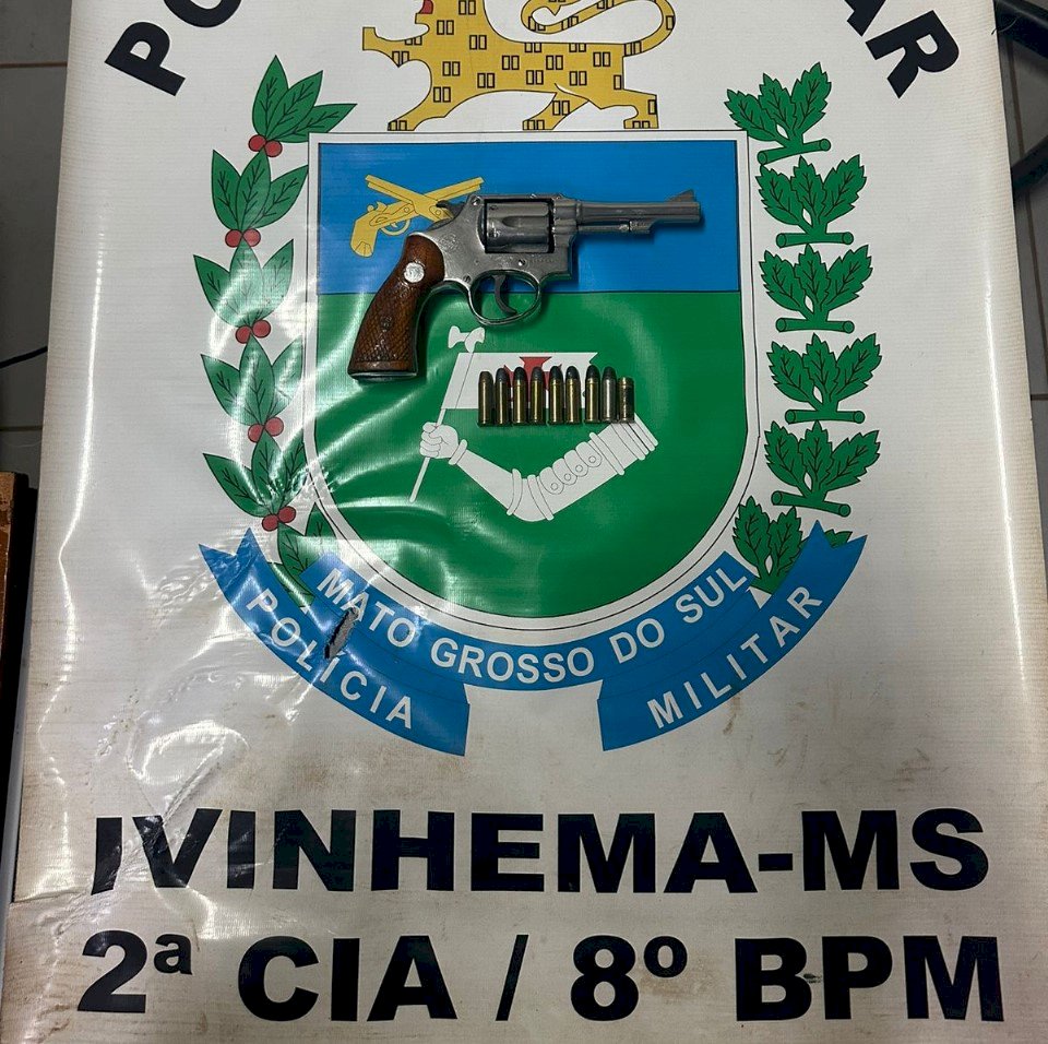 Ivinhema - Polícia Militar prende homem por ameaça, disparo e porte ilegal de arma de fogo