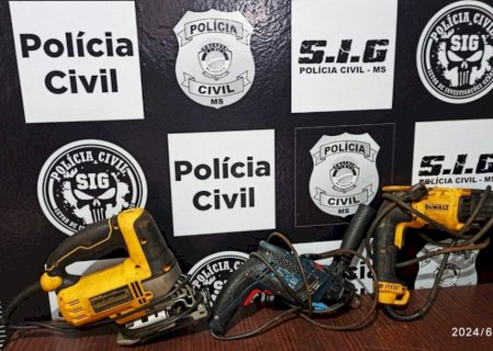 Polícia Civil recupera ferramentas furtadas e prende o receptador em Fátima do Sul