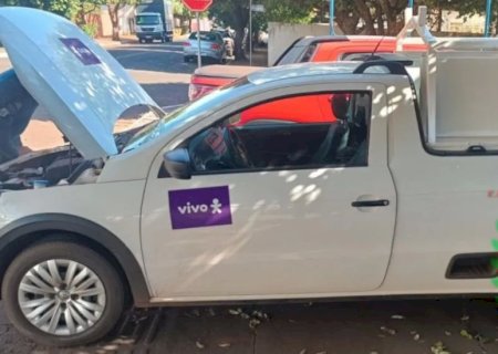 PM apreende carga milionária de drogas em veículo de telefonia na MS-040