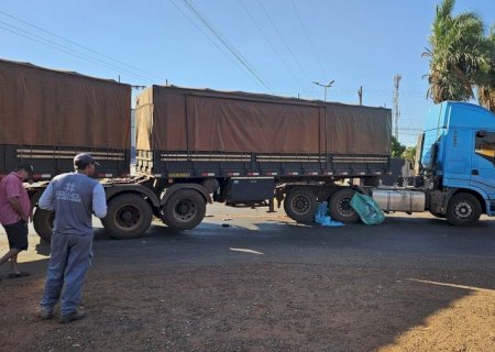 Homem morre ao ser esmagado por carreta em cidade do MS.