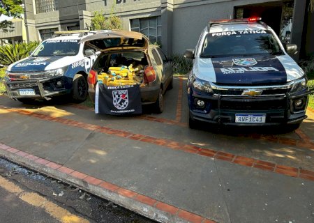 Nova Andradina - Polícia Militar através da Força Tática apreendeu meia tonelada de droga e prendeu três traficantes
