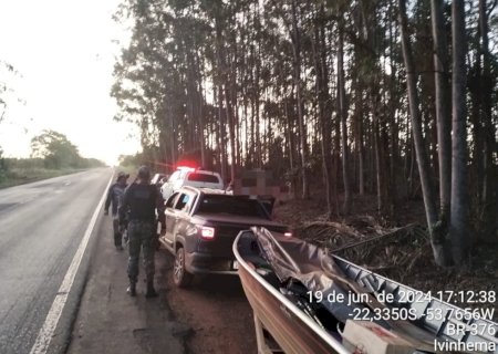 Ivinhema - PMA faz apreensão de pescado irregular na BR - 376