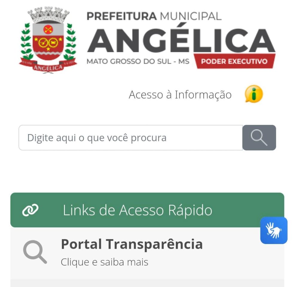 Prefeitura de Angélica informa atualização do site
