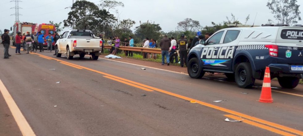 Indígena é atropelado por caminhonete na Avenida Guaicurus em Dourados