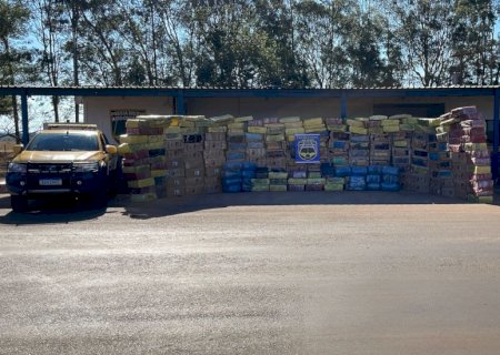 Homem é preso pela PMR transportando 5 toneladas de drogas em uma carreta