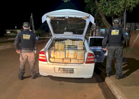 Veículo com mais de 900 quilos de maconha é apreendido pelo DOF