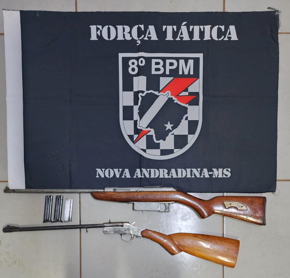 Ivinhema - Polícia Militar prende homem por posse irregular de arma de fogo