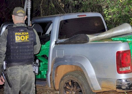 Camionete carregada com quase uma tonelada e meia de maconha é apreendida pelo DOF