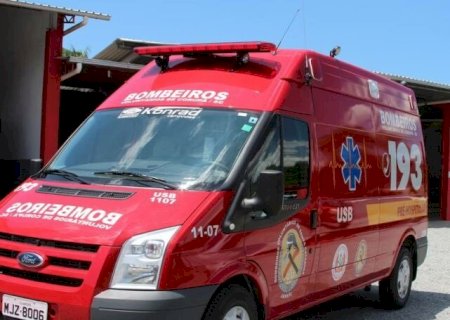 Nova Andradina - Homem é socorrido após se ferir com arma branca