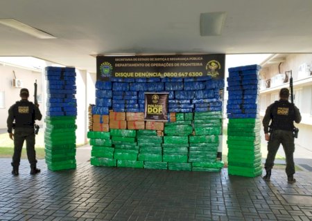 Carga milionária de maconha é apreendida pelo DOF