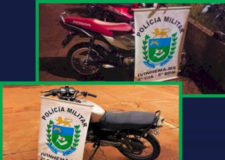 Ivinhema - Polícia Militar apreende duas motocicletas por várias irregularidades