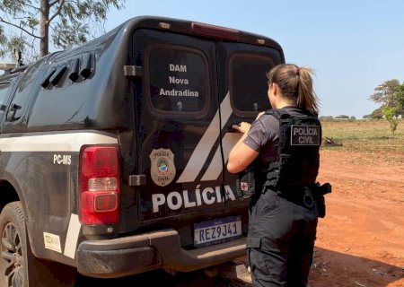 Polícia Civil prende homem em flagrante por posse irregular de arma de fogo, após ter ele ameaçado sua esposa em Nova Andradina