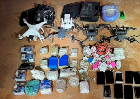Cinco são presos com 4 drones que levavam drogas e celulares para a Máxima