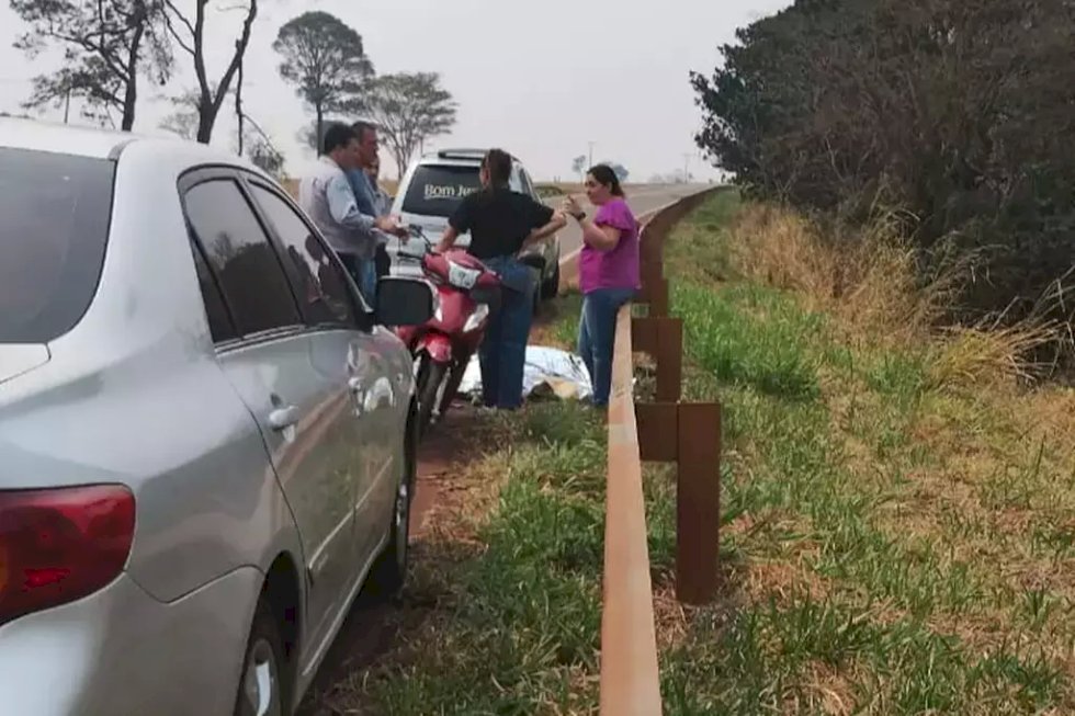 Motociclista morre horas após comprar moto e bater em guard rail na MS-156