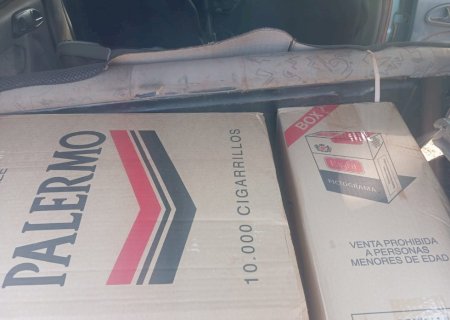 Polícia Militar apreende quatro caixas de cigarros Contrabandeados em Nova Andradina