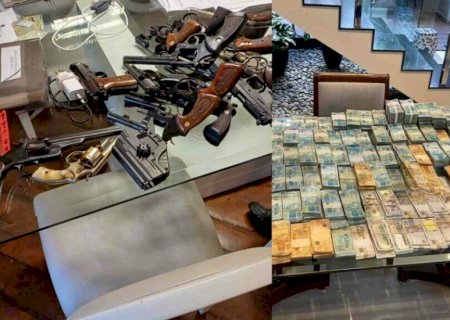 Operação que afastou desembargadores do TJMS apreendeu R$ 2,7 milhões em dinheiro e armas