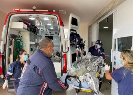 Trabalhador rural fica em estado grave após acidente com máquina agrícola