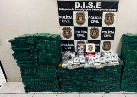 Ação conjunta entre as Polícias Civis do estado de São Paulo e Mato Grosso do Sul, apreende dois veículos transportando grande quantidade de drogas