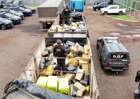 Polícia apreende mais de 12 toneladas de drogas na MS-386