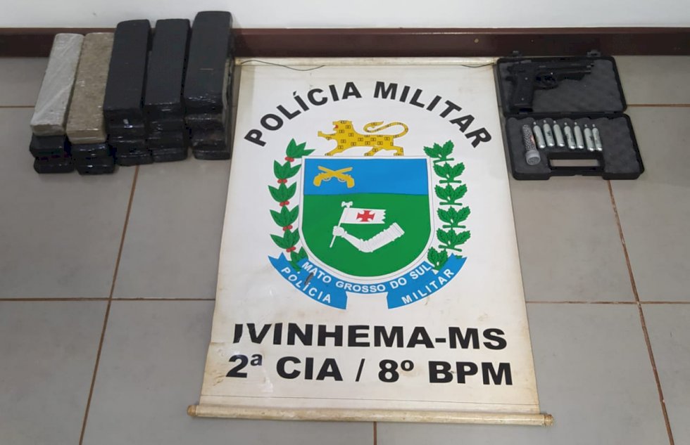 Ivinhema - Polícia Militar prende dois homens por tráfico de drogas