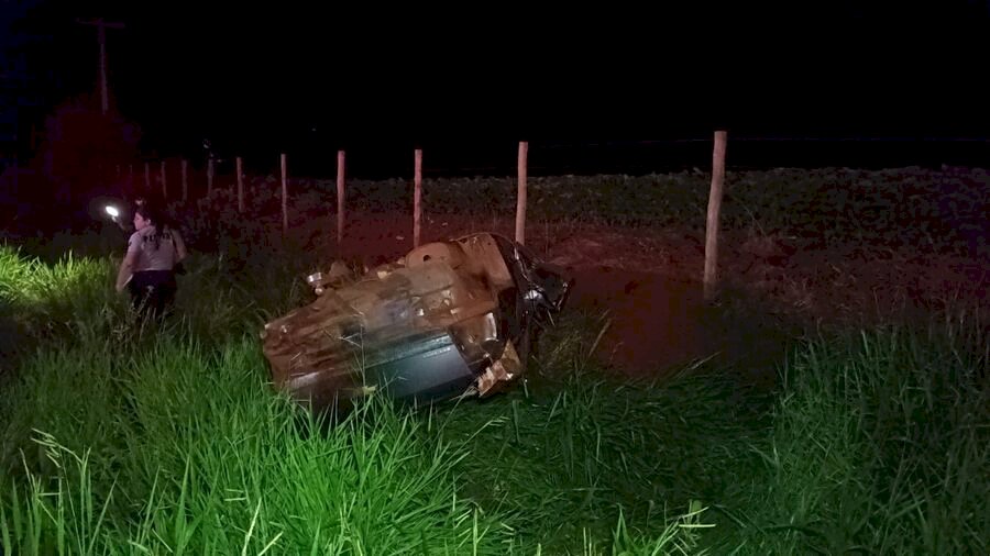 Jovem de 23 anos morre em capotamento na MS-379
