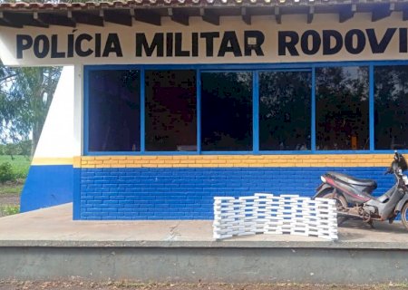 PMR apreende carga de droga, que era transportada em uma motocicleta