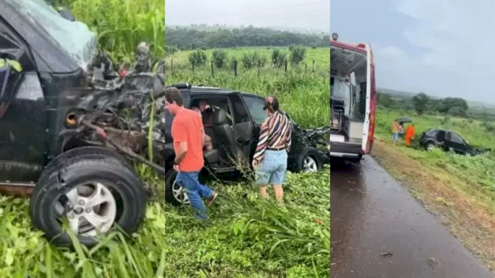 Grave acidente na BR-158 deixa motorista preso as ferragens