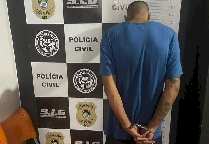Polícia Civil prende suspeito de matar a tiros um jovem e ferir uma mulher