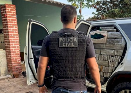 Polícia Civil apreende 1.666kg de maconha e prende autor em flagrante