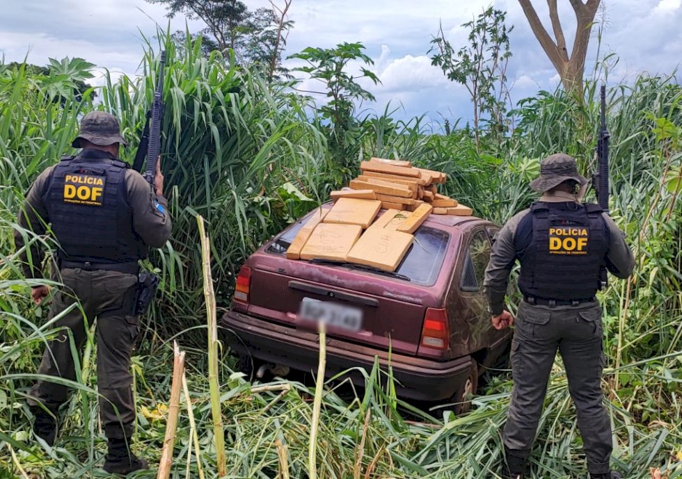 Veículo com mais de 380 quilos de maconha é apreendido pelo DOF