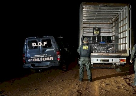 Veículo furtado em São Paulo é recuperado pelo DOF com mais de uma tonelada e meia de maconha