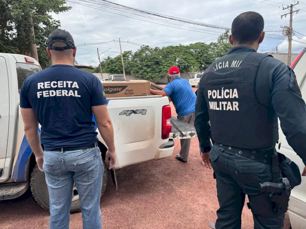 \'Operação Protetor\'- Receita Federal e Polícia Militar do MS apreendem 4 toneladas de mercadorias