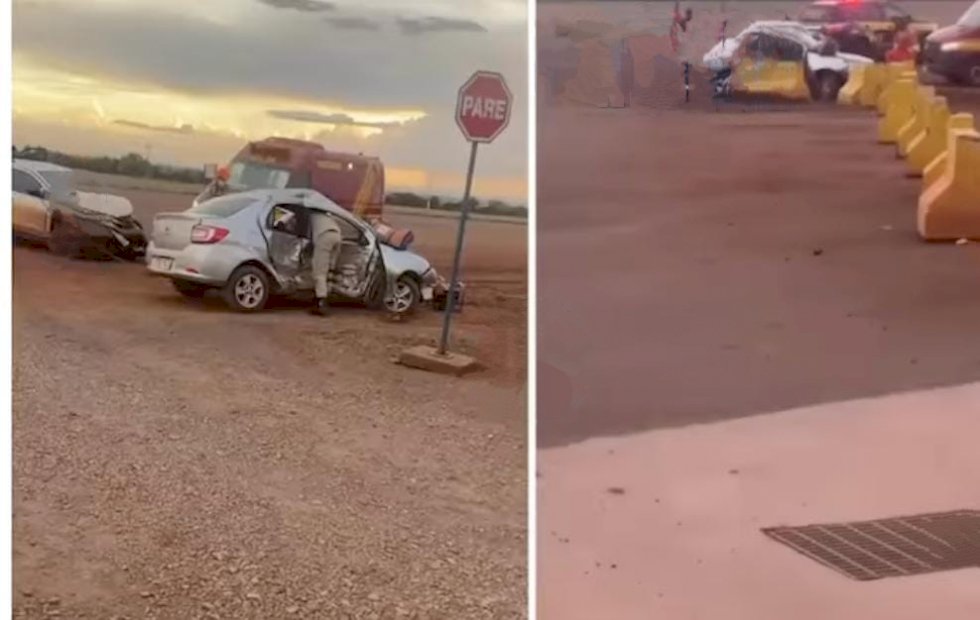 Acidente na BR-060 entre dois veículos deixa uma vítima ferida