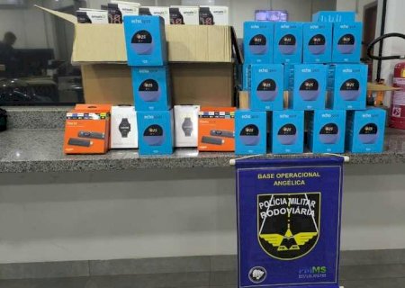 PMR apreende mais de R$ 27 mil em eletrônicos na região de Angélica
