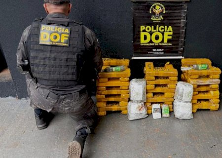 Adolescentes são apreendidos com mais de 60 quilos de drogas na MS-164