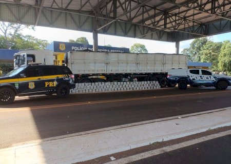 PRF e PM apreendem 462 Kg de cocaína na BR-060
