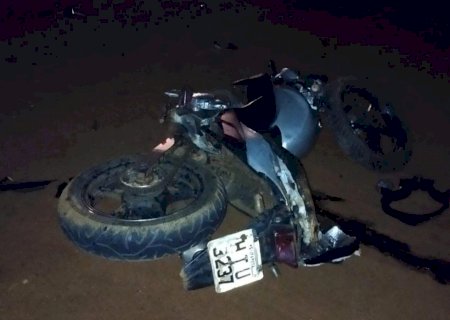 Ivinhema - Acidente envolvendo carro e moto na MS-141 deixou uma vítima ferida