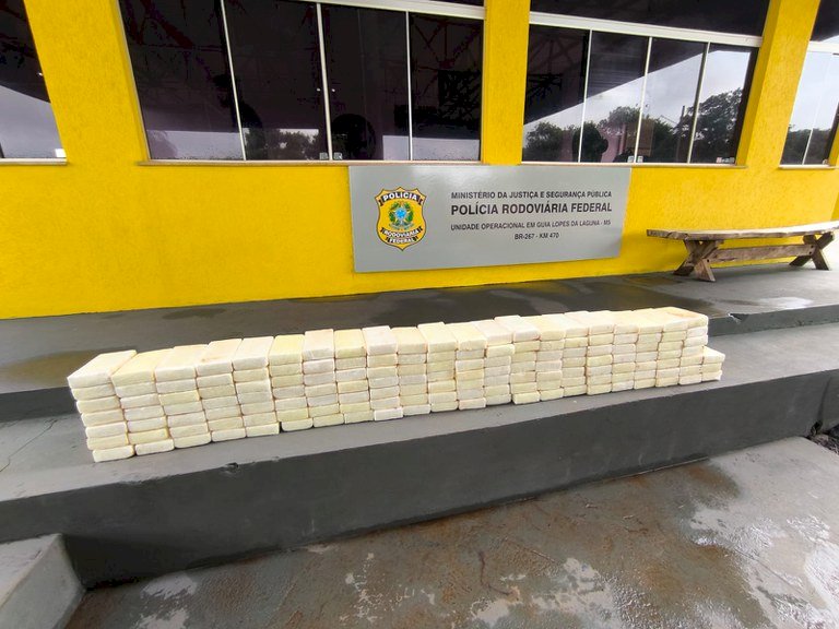 PRF apreende 161 Kg de cocaína