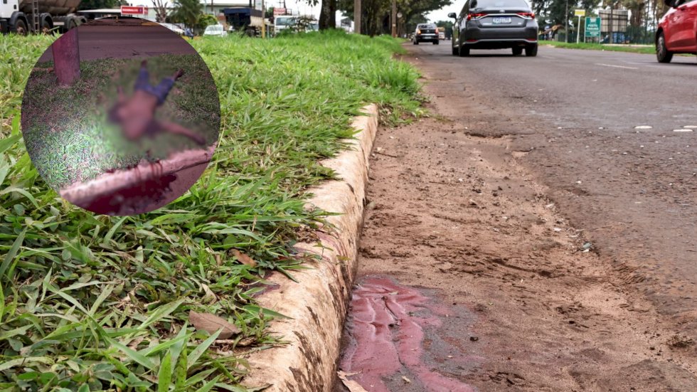 Homem é morto com tiro na nuca em canteiro da Avenida