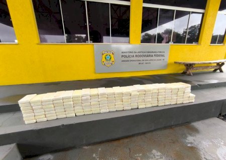 PRF apreende 161 Kg de cocaína
