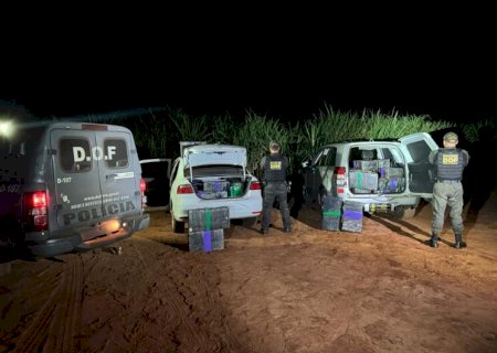 Polícia apreende mais de 1 tonelada de drogas e recupera dois carros furtados